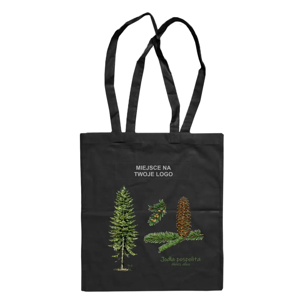 Torba bawełniana czarna 220g - Personalizacja na życzenie