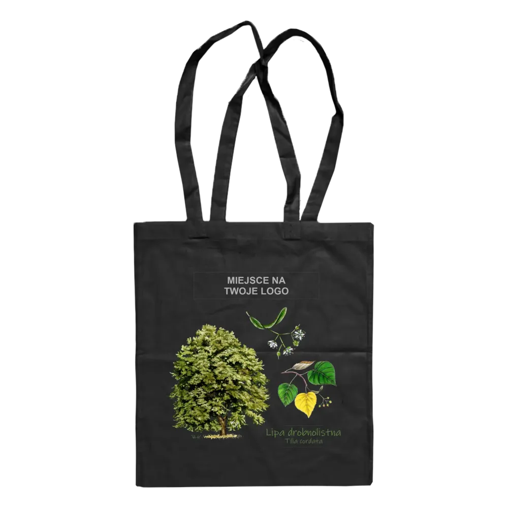 Torba bawełniana czarna 220g - Personalizacja - Sklep DRZEWA / L