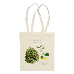 Torba bawełniana beżowa 220g - Personalizowana torba z drzewem 