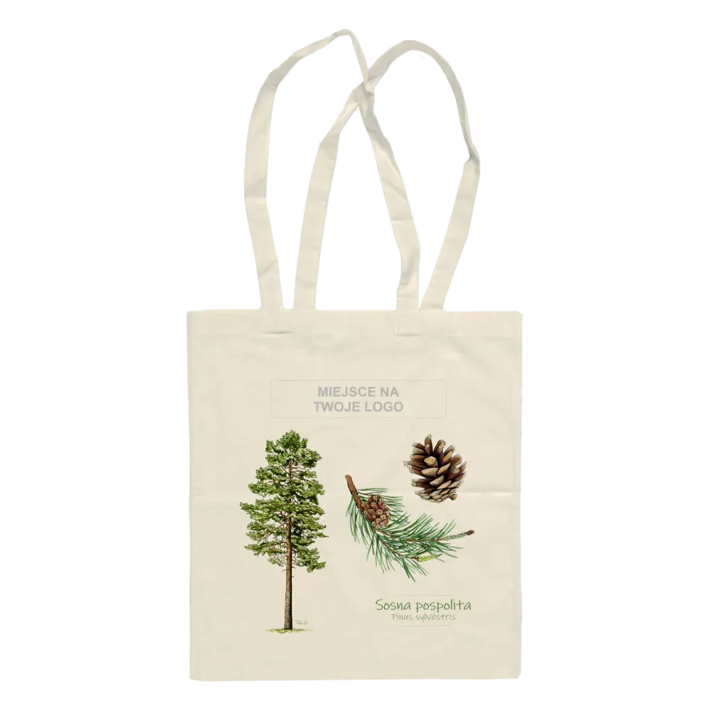 Torba bawełniana beżowa 220g - Personalizowana torba z motywem 