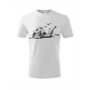 Koszulka Bawełniana Męska Biała - KUTRY | Sklep odzieżow