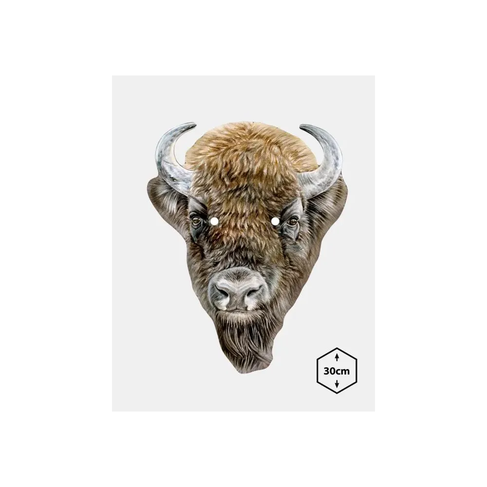 Maska ŻUBR - Oryginalna maska na twarz z motywem żubra