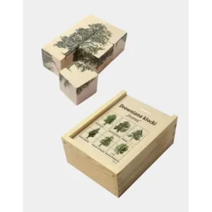 Klocki drewniane DRZEWA - Zabawki dla dzieci z naturalnego drewna