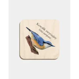 Magnes drewniany KOWALIK ZWYCZAJNY - unikalny dodatek do Twojej l