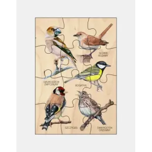 Puzzle drewniane PTAKI III - wyjątkowe układanki dla miłośnik