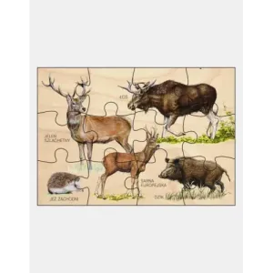 Puzzle drewniane SSAKI - Zabawki edukacyjne dla dzieci