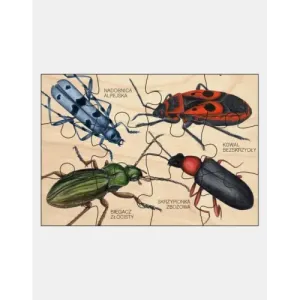 Puzzle drewniane OWADY II - Wyjątkowe i edukacyjne zabawki dla d