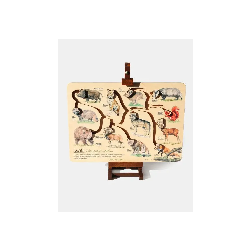 Łamigłówka przyrodnicza mini SSAKI - Zabawna i edukacyjna rozr