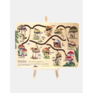 Łamigłówka przyrodnicza mini GRZYBY - Rozwijaj swoje zdolnośc