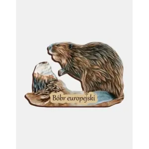 Magnes drewniany BÓBR - Wyjątkowy dodatek do Twojej lodówki