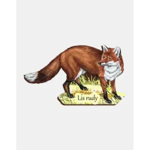 Magnes drewniany LIS II - unikalna dekoracja do twojego domu