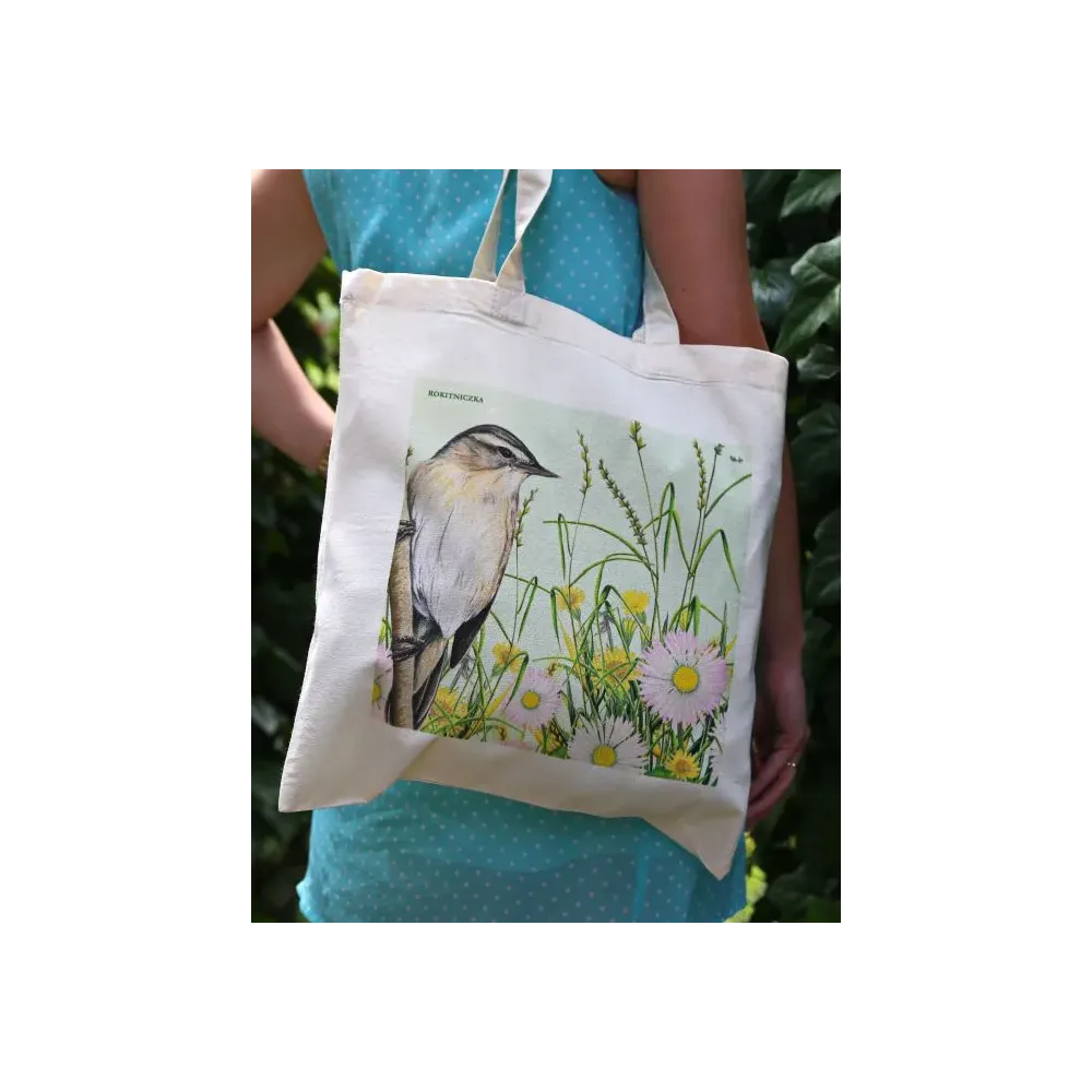 Modna torba bawełniana ROKITNICZKA - idealna na co dzień