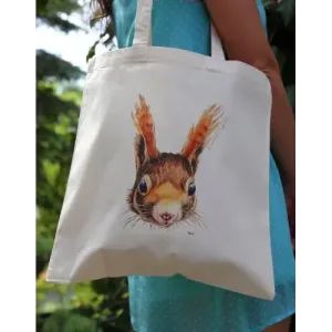 Modna torba bawełniana WIEWIÓRKA - Idealna na co dzień!