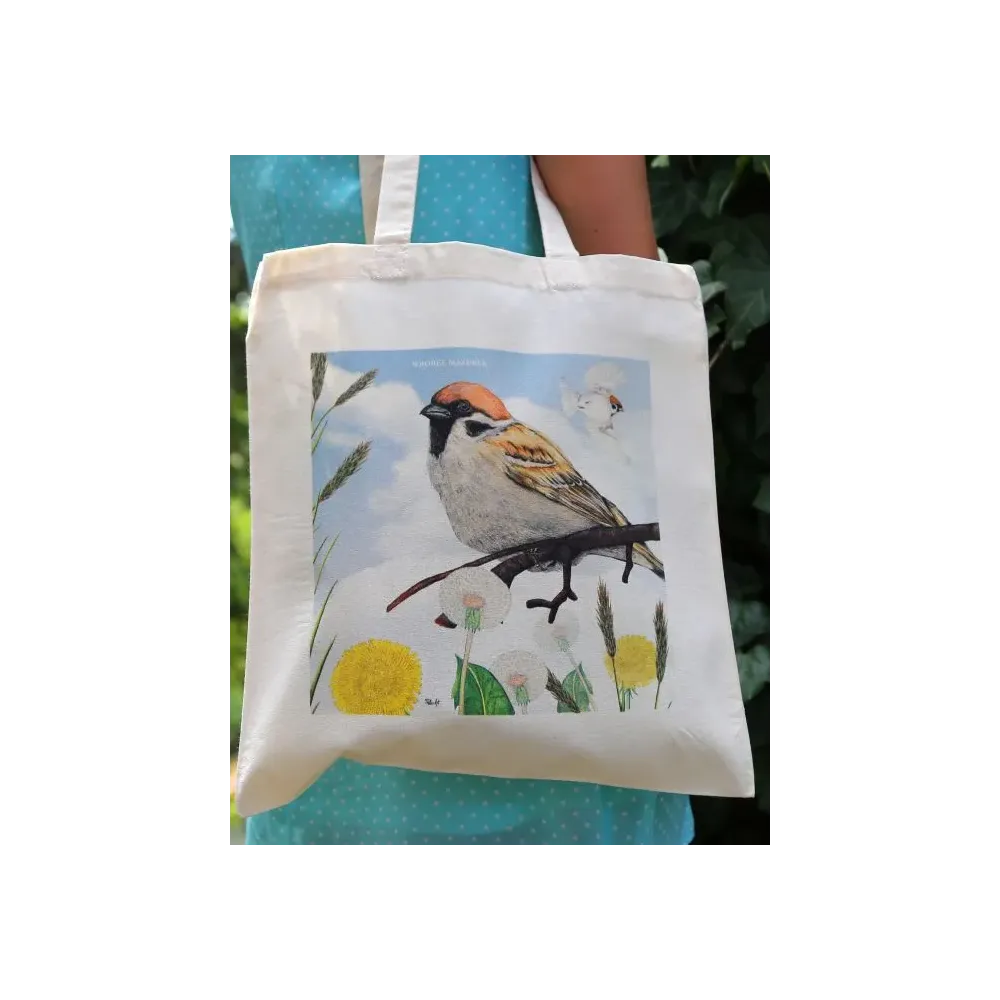 Elegancka torba bawełniana MAZUREK - Idealna na codzienne wyjśc