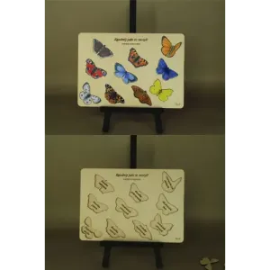 Układanka ZGADNIJ JAKI TO MOTYL? - Zabawna układanka dla dzieci