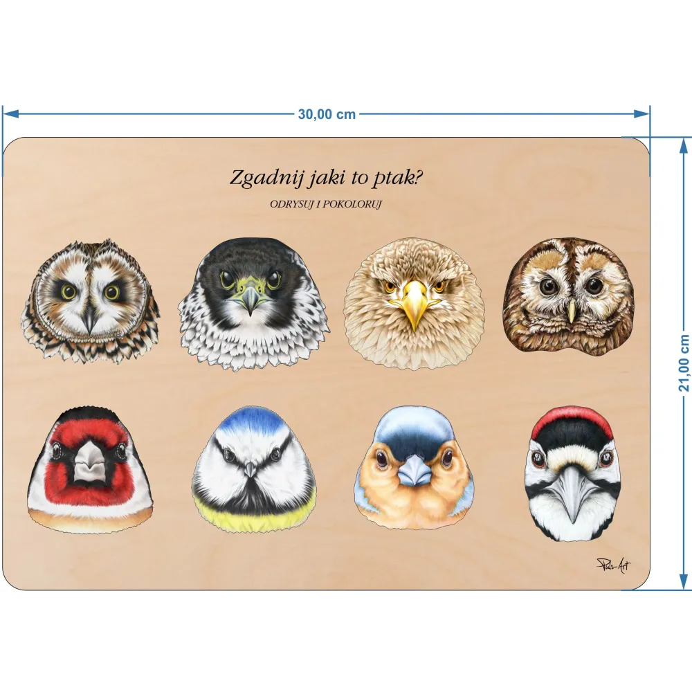 Układanka ZGADNIJ JAKI TO PTAK? - Zabawna i edukacyjna układank