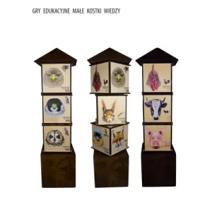 Kostki wiedzy mini DRZEWA - Zabawka edukacyjna dla dzieci