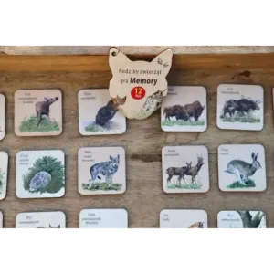 Gra Memory Rodziny Zwierząt - Zabawka Edukacyjna dla Dzieci