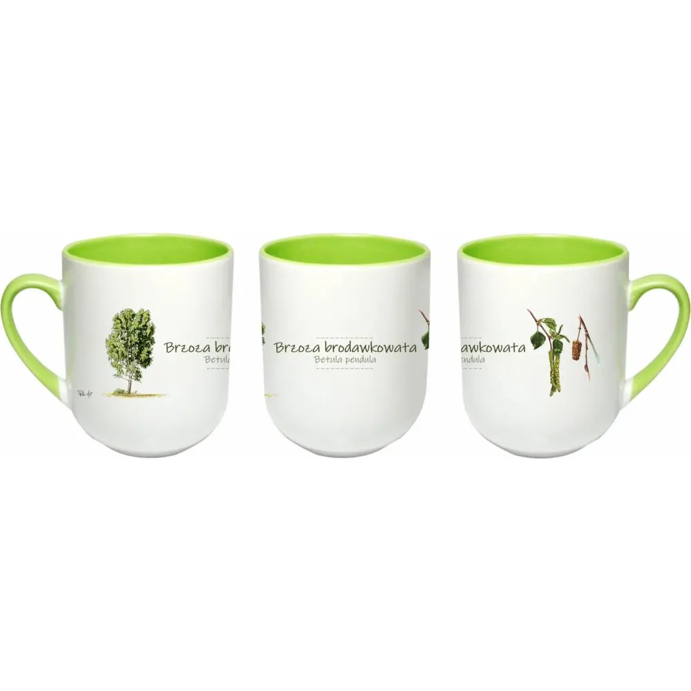 Kubek do kawy i herbaty 290 ml - Design z motywem drzewa - Brzoza