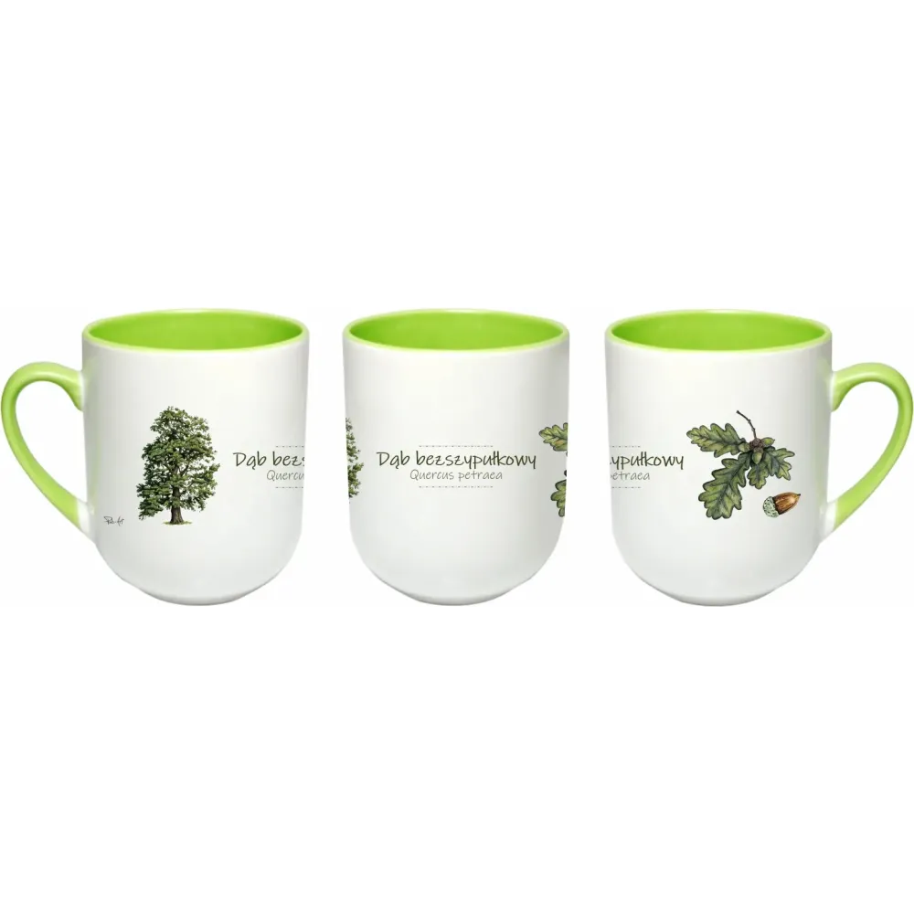 Kubek do kawy i herbaty 290 ml - Design z motywem drzewa - DĄB