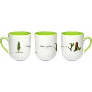 Kubek do kawy i herbaty 290 ml - Design z motywem drzewa - JODŁA