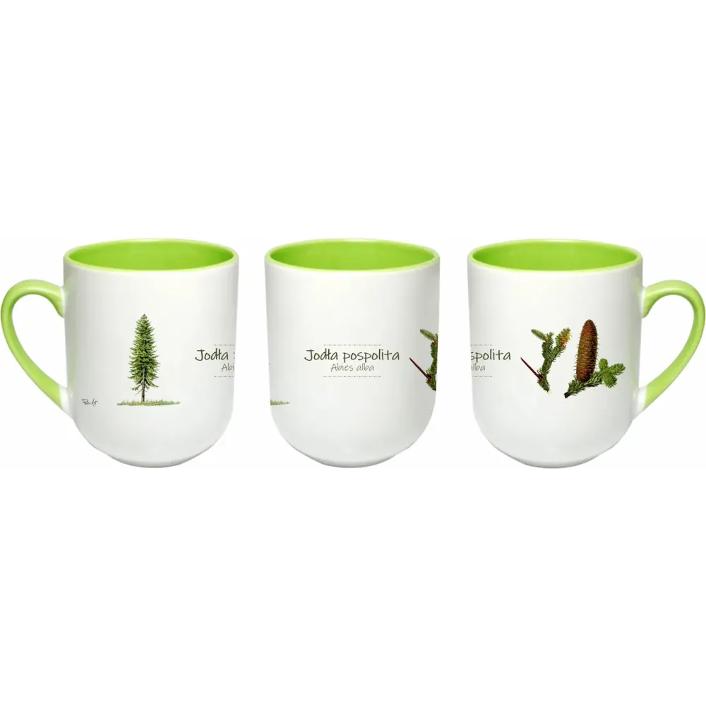 Kubek do kawy i herbaty 290 ml - Design z motywem drzewa - JODŁA