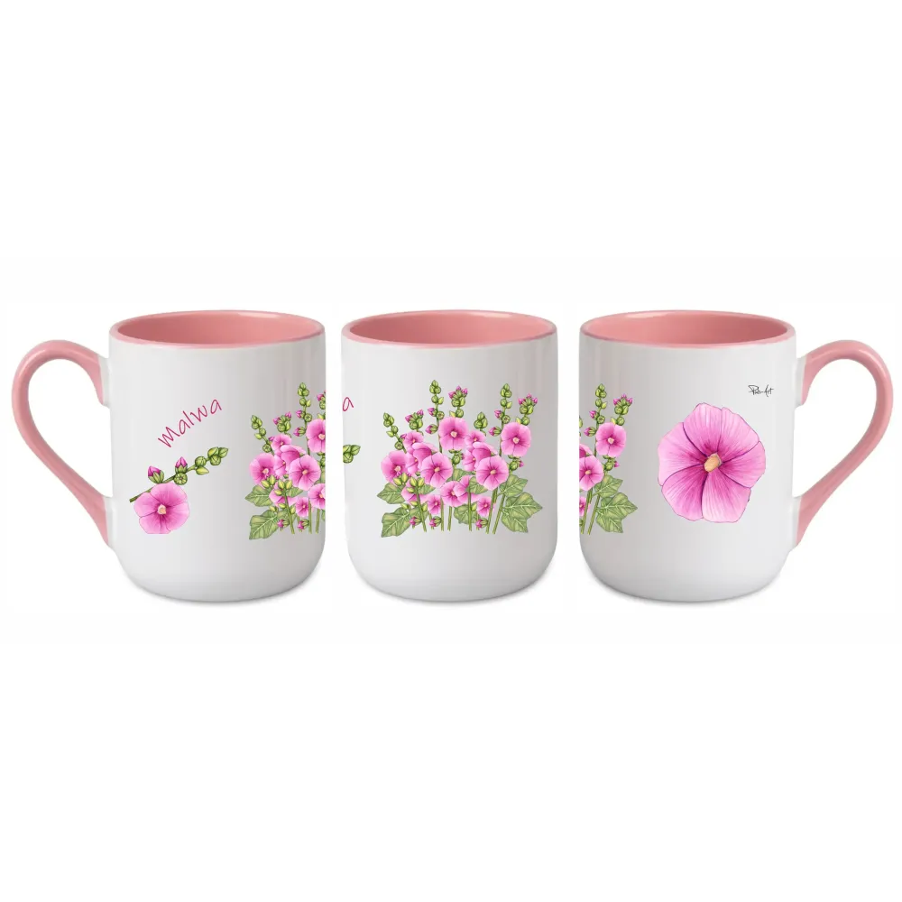 Kubek do kawy i herbaty 290 ml - KWIATY, elegancki i praktyczny - MALWA