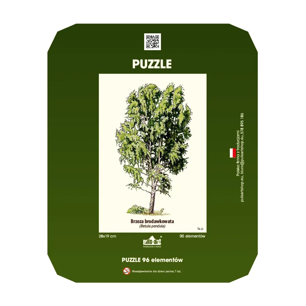 Puzzle 35 elementów 19x28 cm HQ z nadrukiem - DRZEWA