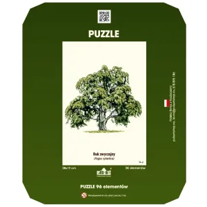 Puzzle 35 elementów 19x28 cm HQ z nadrukiem - DRZEWA