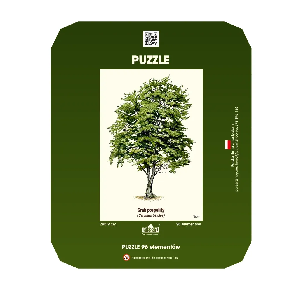 Puzzle 35 elementów 19x28 cm HQ z nadrukiem - DRZEWA