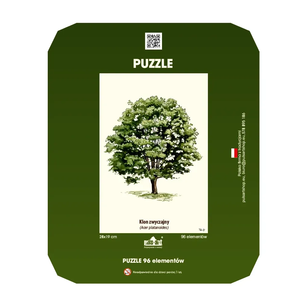 Puzzle 35 elementów 19x28 cm HQ z nadrukiem - DRZEWA