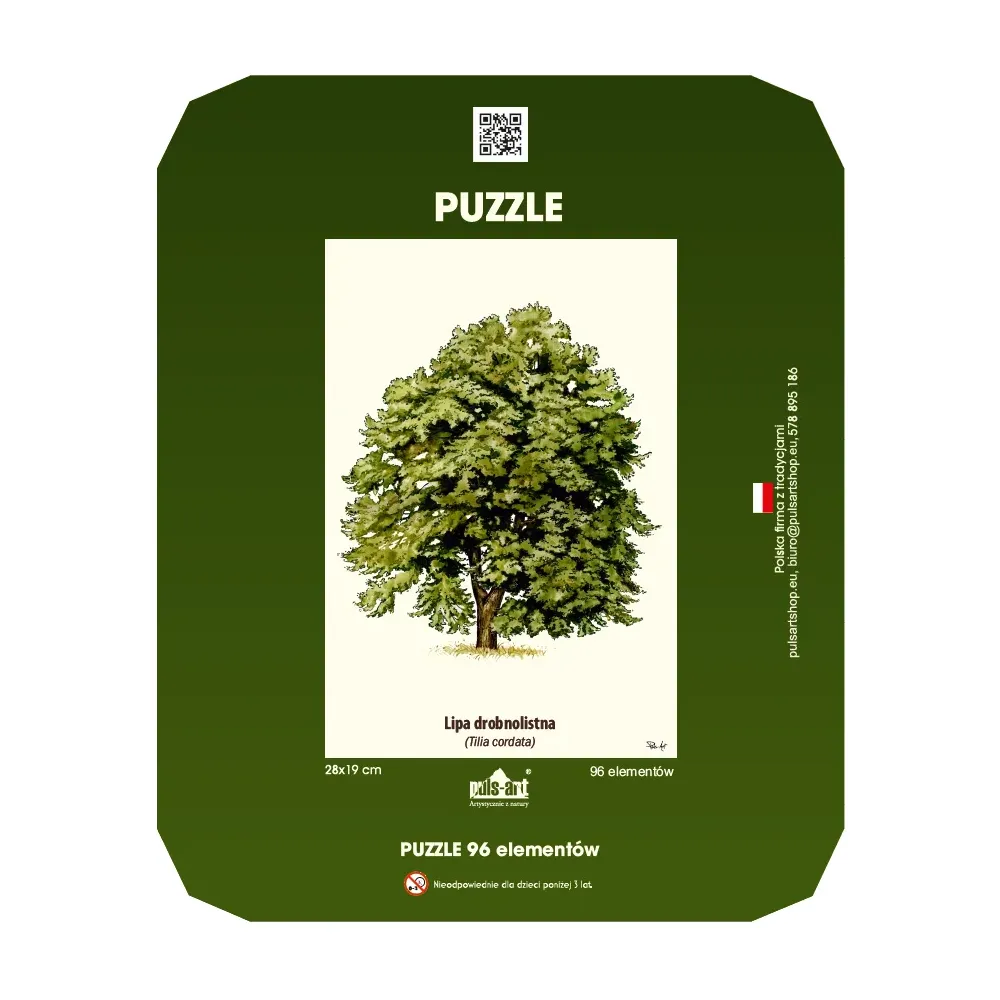 Puzzle 35 elementów 19x28 cm HQ z nadrukiem - DRZEWA