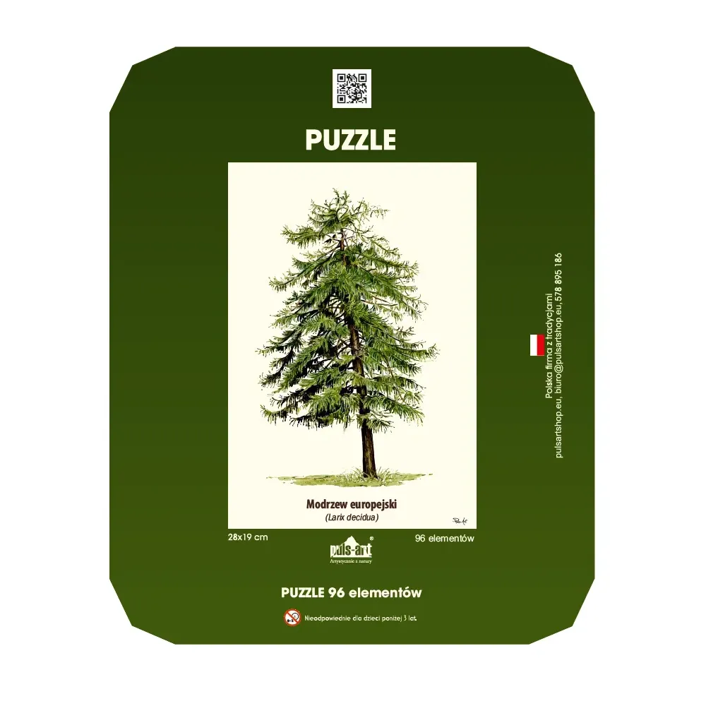 Puzzle 35 elementów 19x28 cm HQ z nadrukiem - DRZEWA