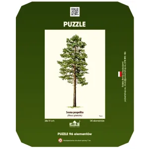 Puzzle 35 elementów 19x28 cm HQ z nadrukiem - DRZEWA