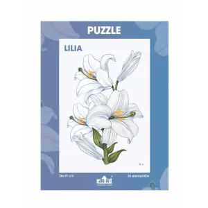 Puzzle 35 elementów z nadrukiem - KWIATY | Idealne dla dzie