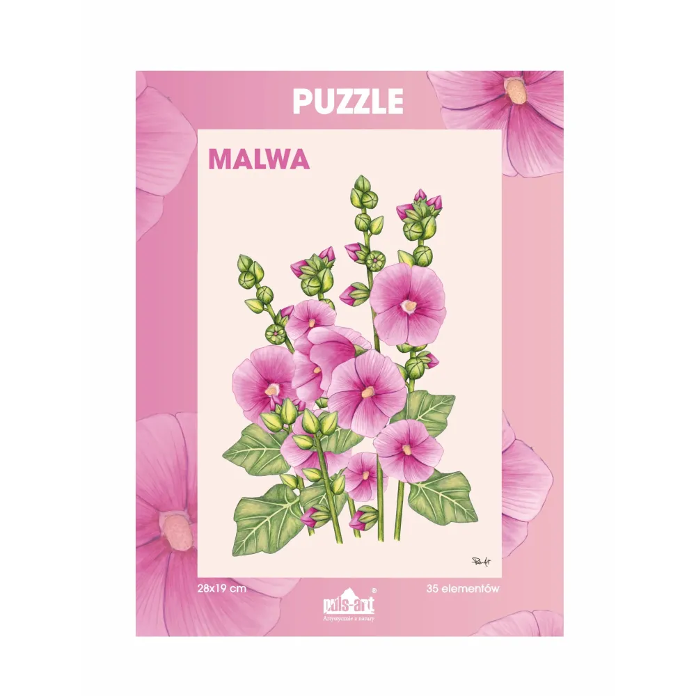 Puzzle 35 elementów z nadrukiem - KWIATY | Idealne dla dzie