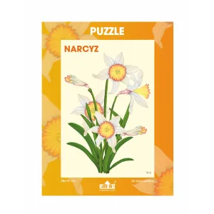 Puzzle 35 elementów z nadrukiem - KWIATY | Idealne dla dzie