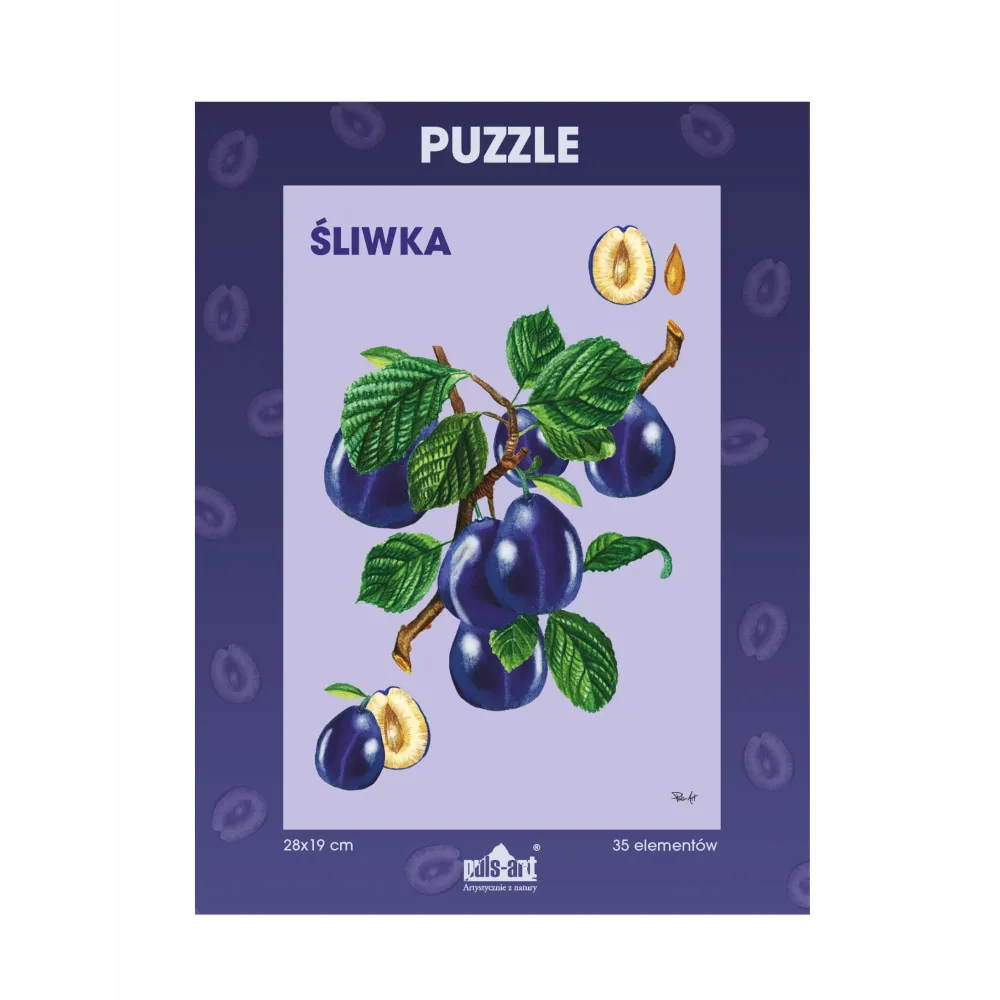 Puzzle 35 elementów 19x28 cm HQ z nadrukiem - Owoce | Sklep