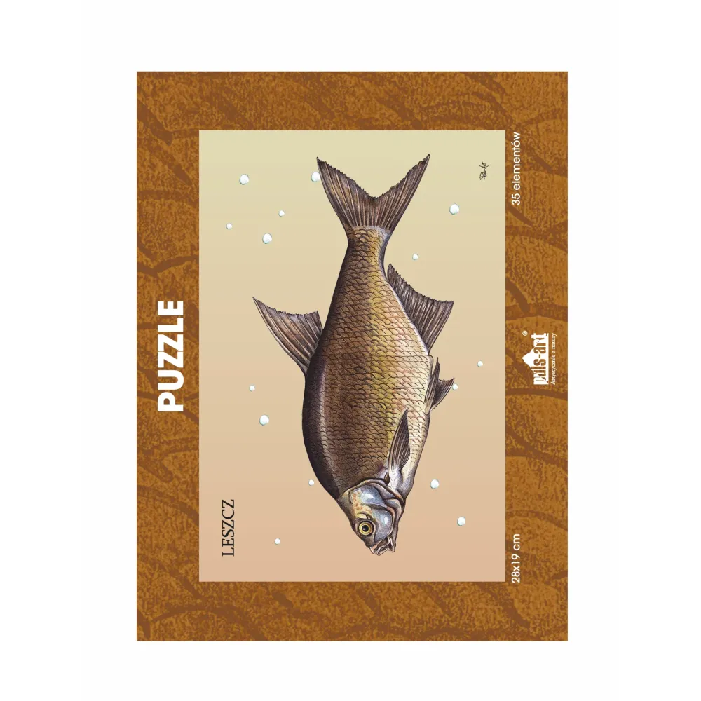 Puzzle 35 elementów z nadrukiem - Ryby Słodkowodne | Sklep Onli