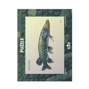 Puzzle 35 elementów z nadrukiem - Ryby Słodkowodne | Sklep Onli