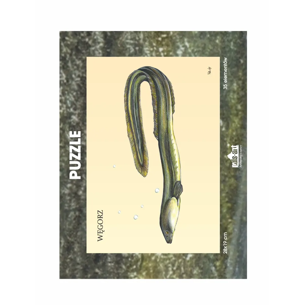 Puzzle 35 elementów z nadrukiem - Ryby Słodkowodne | Sklep Onli