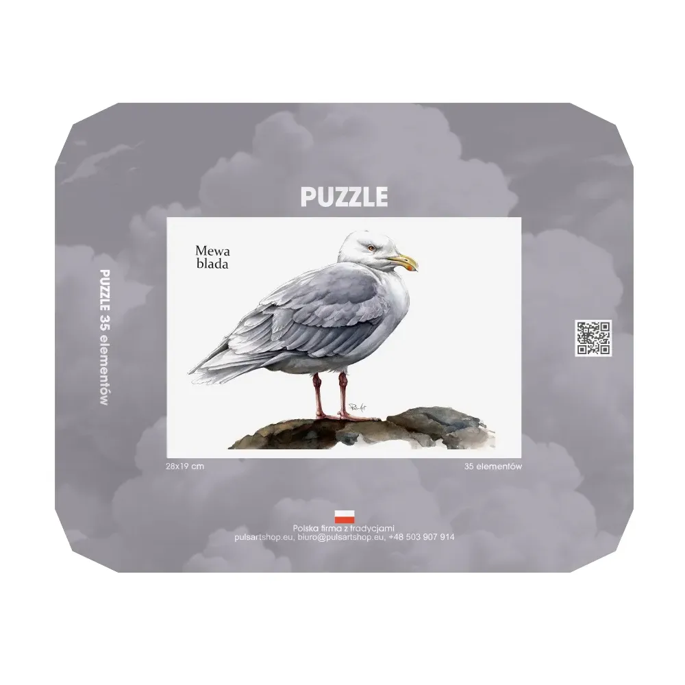 Puzzle 35 elementów z nadrukiem - PTAKI MORSKIE | Sklep Puz