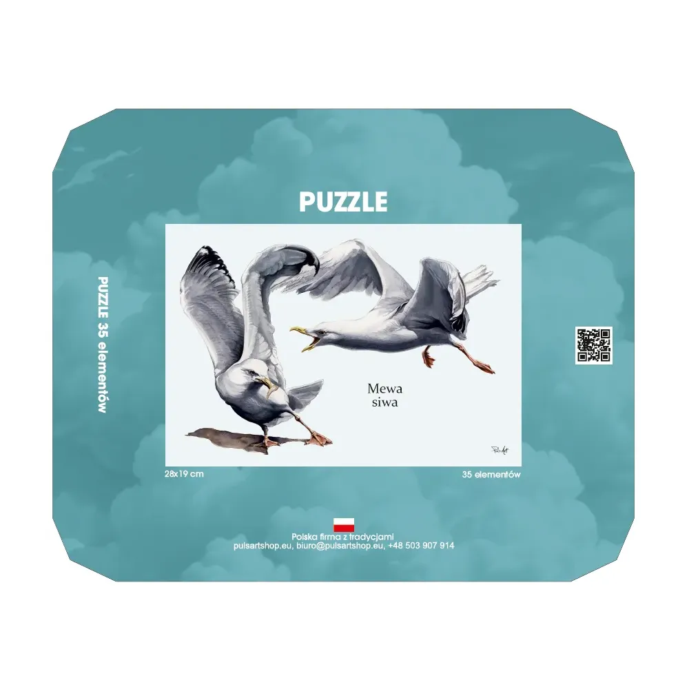 Puzzle 35 elementów z nadrukiem - PTAKI MORSKIE | Sklep Puz
