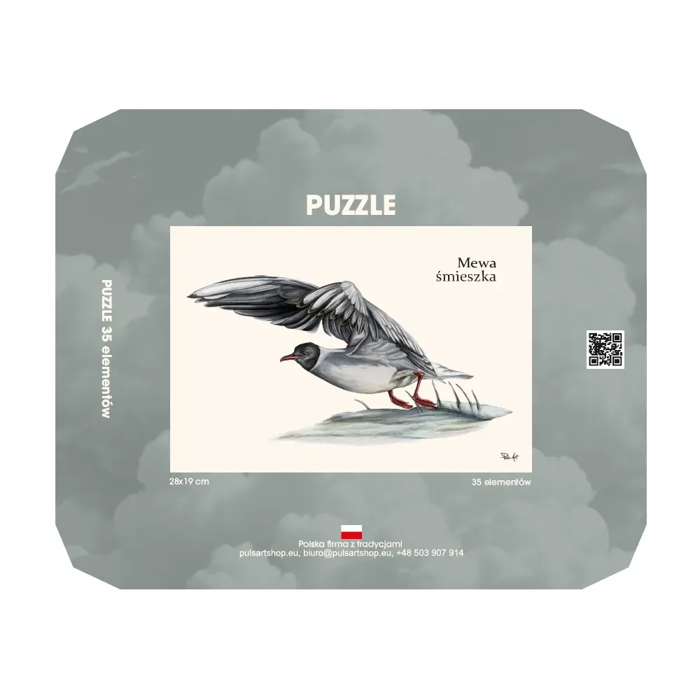 Puzzle 35 elementów z nadrukiem - PTAKI MORSKIE | Sklep Puz