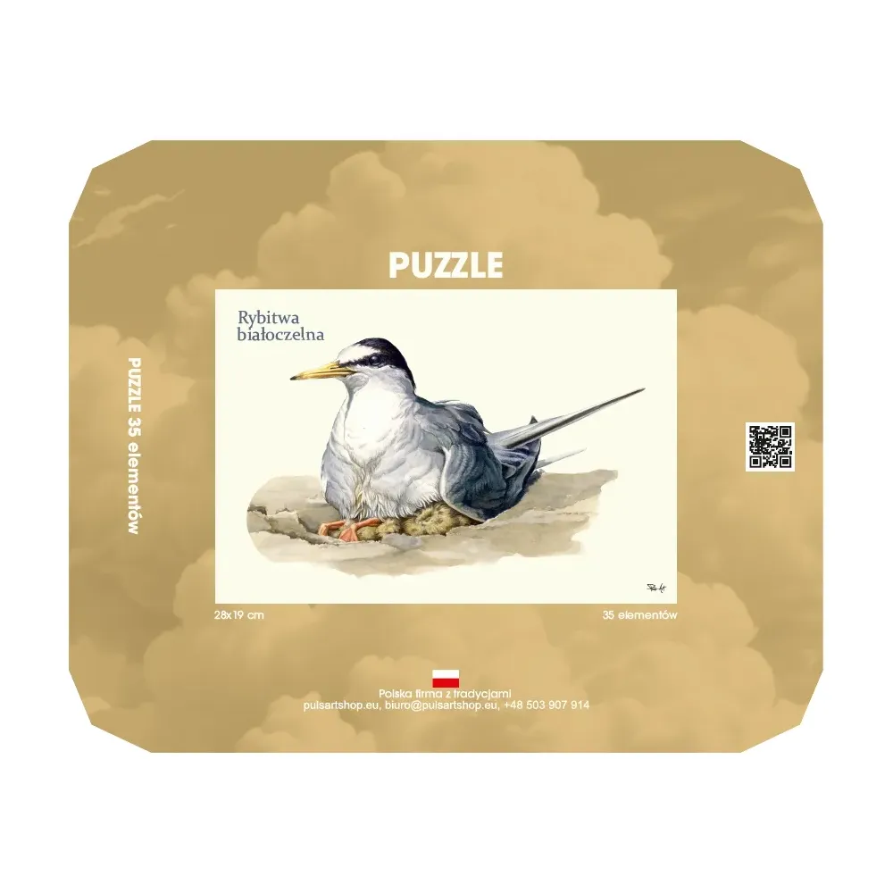 Puzzle 35 elementów z nadrukiem - PTAKI MORSKIE | Sklep Puz