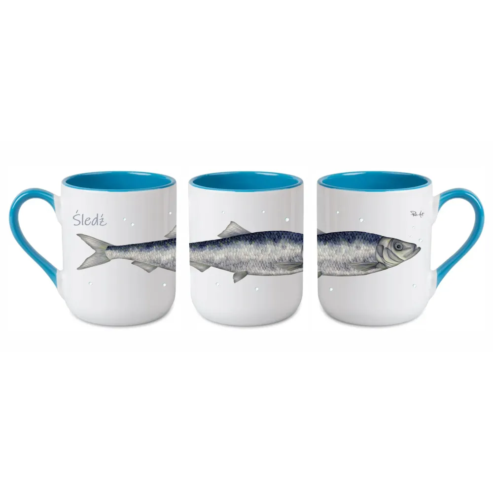 Kubek do kawy, herbaty 330 ml - Ryby Morskie | Idealny prezent