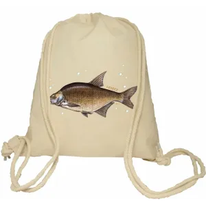 Plecak worek bawełniany Premimum 37x46 naturalny - RYBY SŁODKOWODNE - LESZCZ