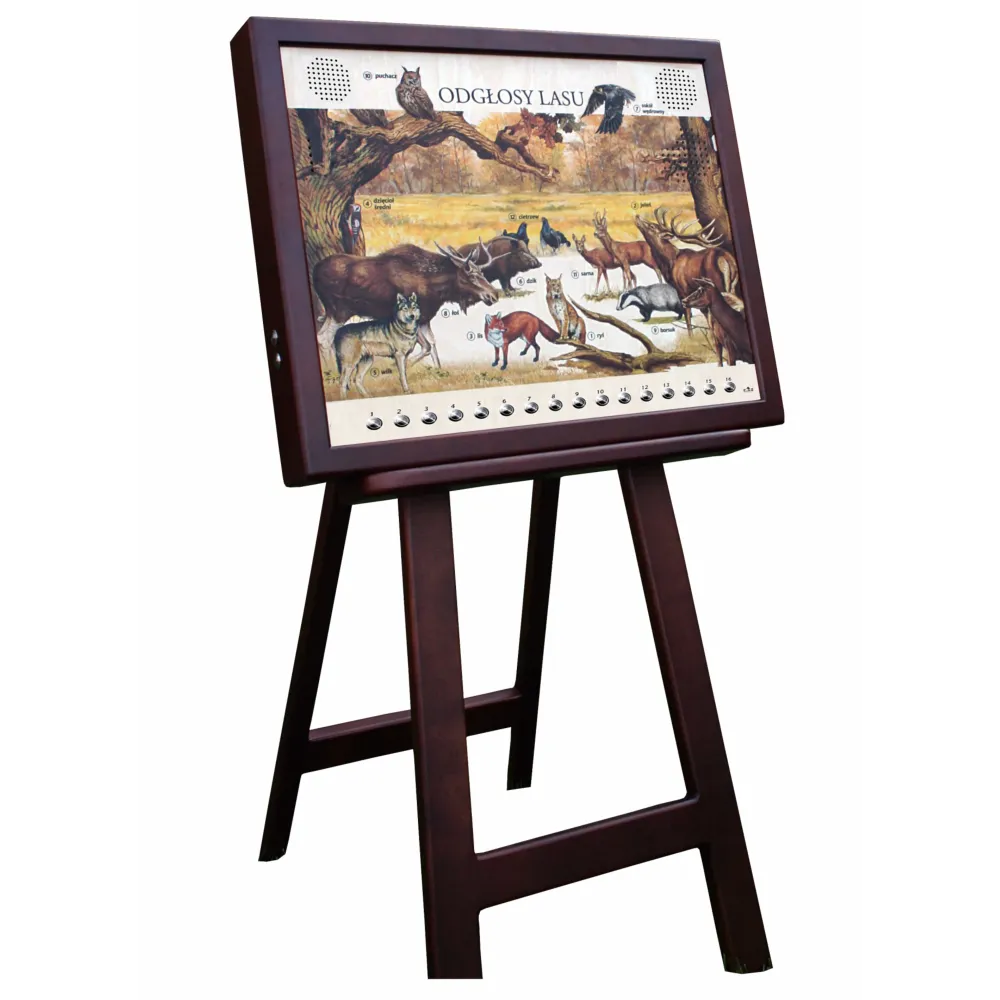 Prestiżowa sztaluga do ekspozycji, sosna, ręczne wykonanie