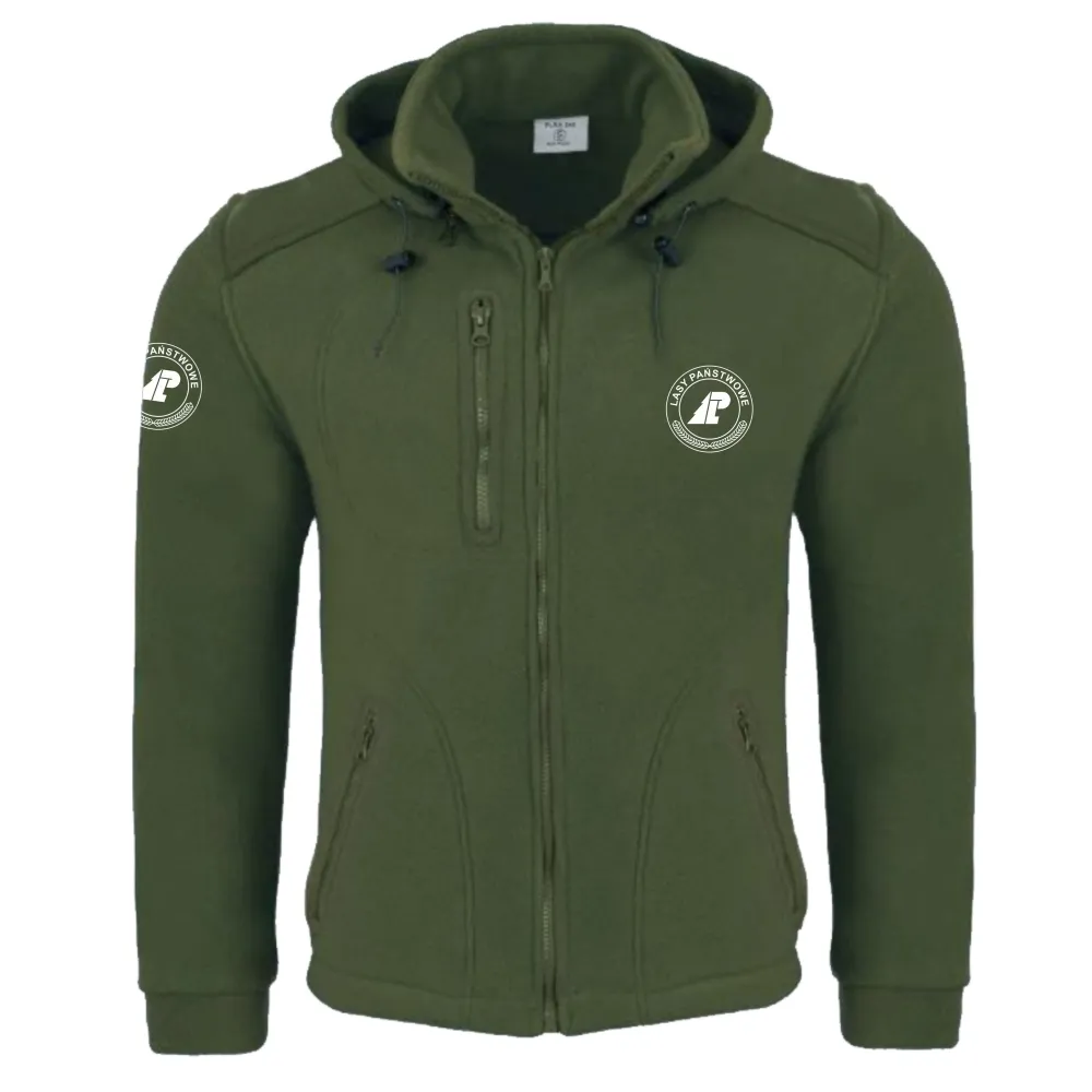 Bluza Polarowa z haftem z kapturem