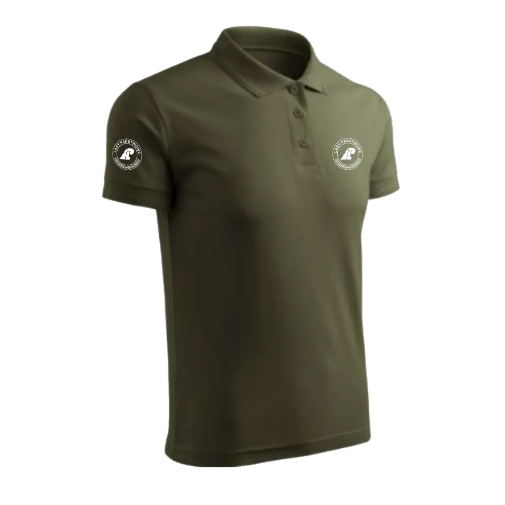 koszulka męska Polo z haftem  khaki